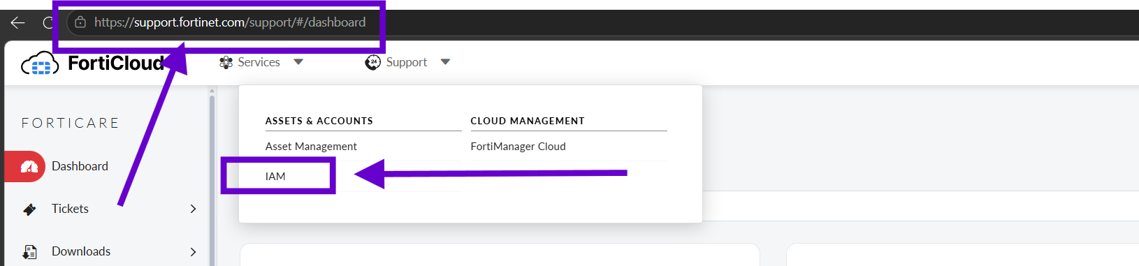 FortiCloud IAM service