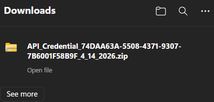 FortiCloud IAM zip downloaded