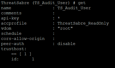 FortiGate Admin User (CLI)